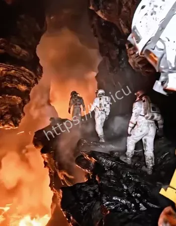 火山岩洞奇观